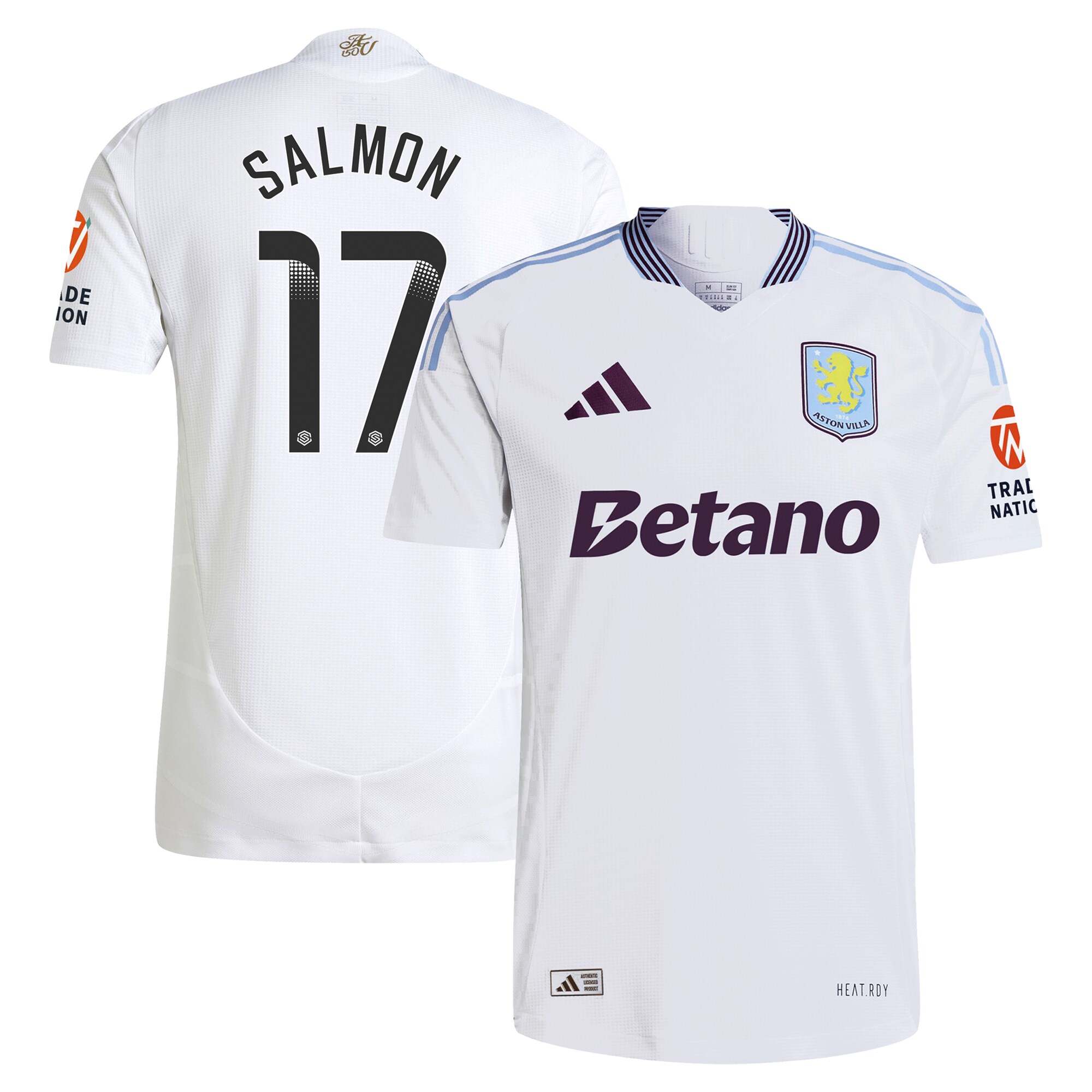 aston villa wsl adidas away authentic shirt 2024-25 with salmon 17 printing Collection | Aston Villa Shop Official Jerseys