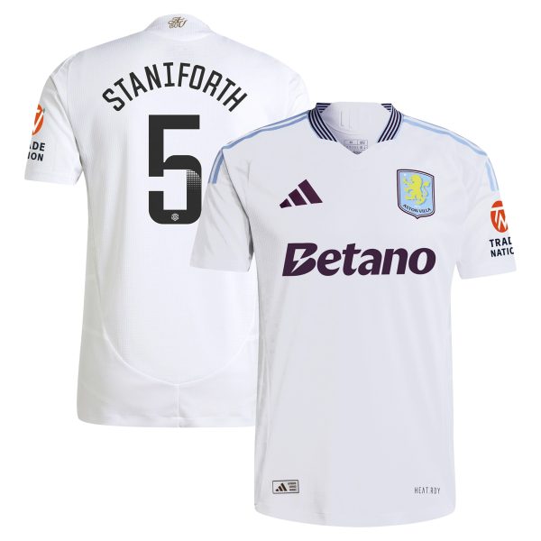 aston villa wsl adidas away authentic shirt 2024-25 with staniforth 5 printing Collection | Aston Villa Shop Official Jerseys