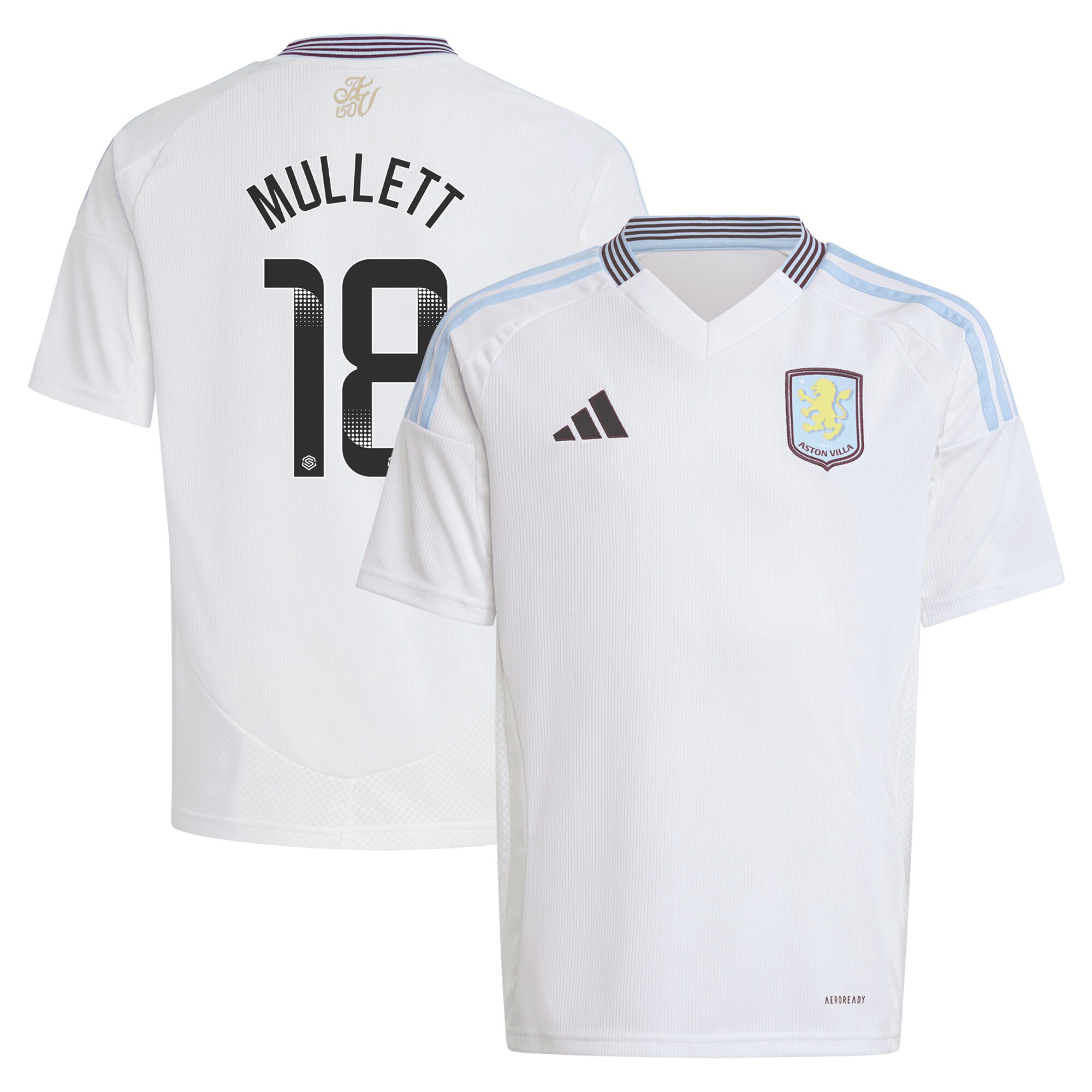 aston villa wsl adidas away shirt 2024-25 – kids with mullett 18 printing Collection | Aston Villa Shop Official Jerseys