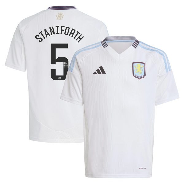 aston villa wsl adidas away shirt 2024-25 – kids with staniforth 5 printing Collection | Aston Villa Shop Official Jerseys