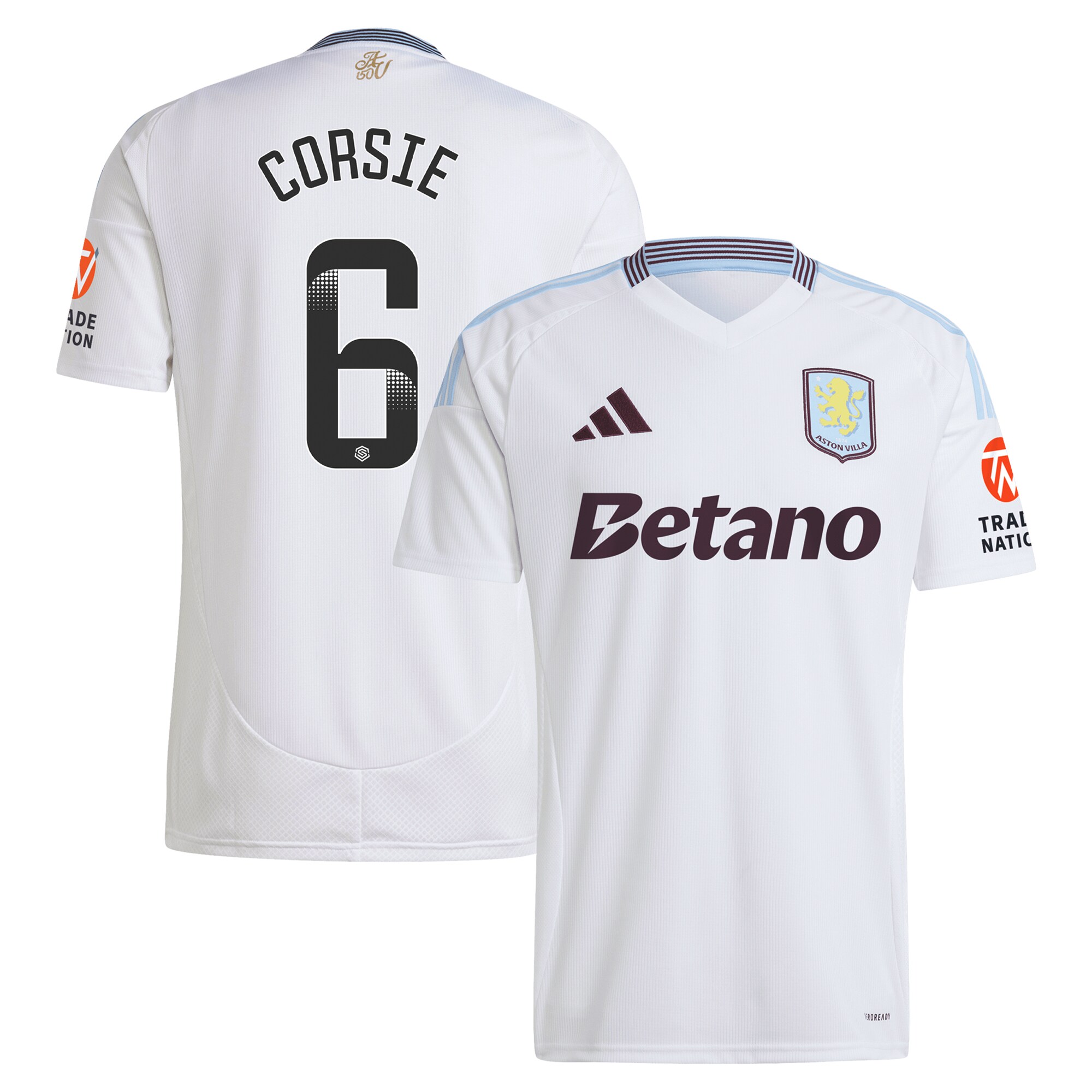 aston villa wsl adidas away shirt 2024-25 with corsie 6 printing Collection | Aston Villa Shop Official Jerseys