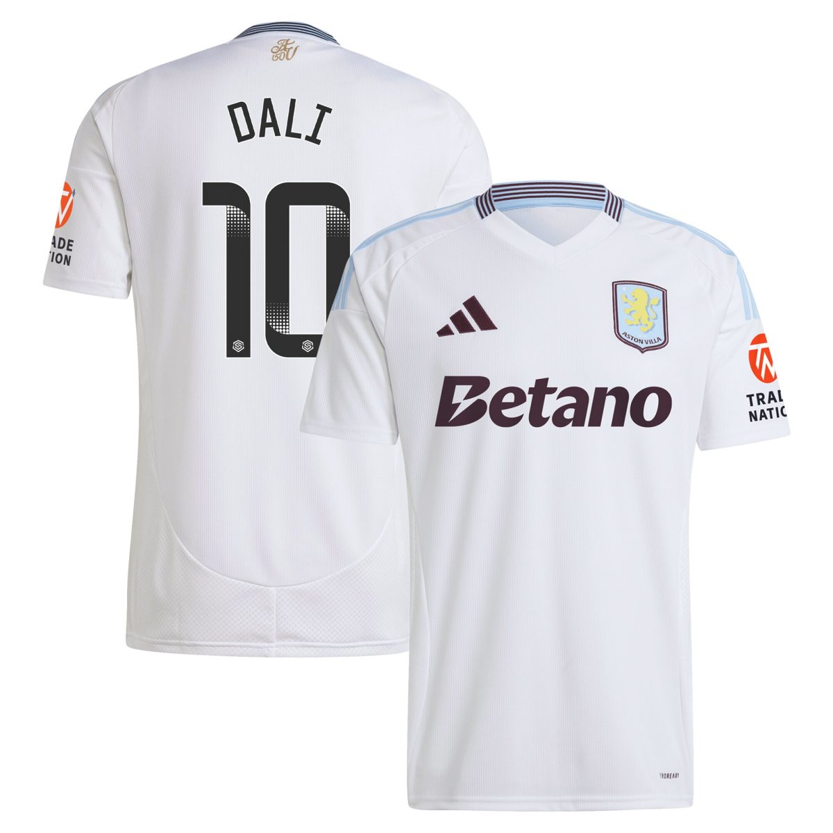 aston villa wsl adidas away shirt 2024-25 with dali 10 printing Collection | Aston Villa Shop Official Jerseys