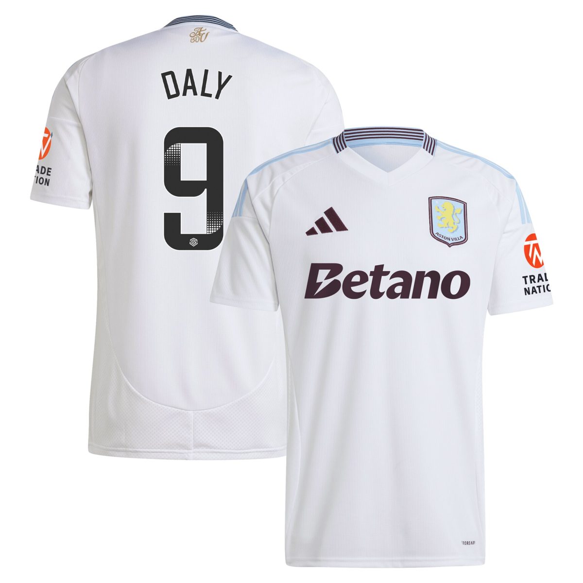 aston villa wsl adidas away shirt 2024-25 with daly 9 printing Collection | Aston Villa Shop Official Jerseys