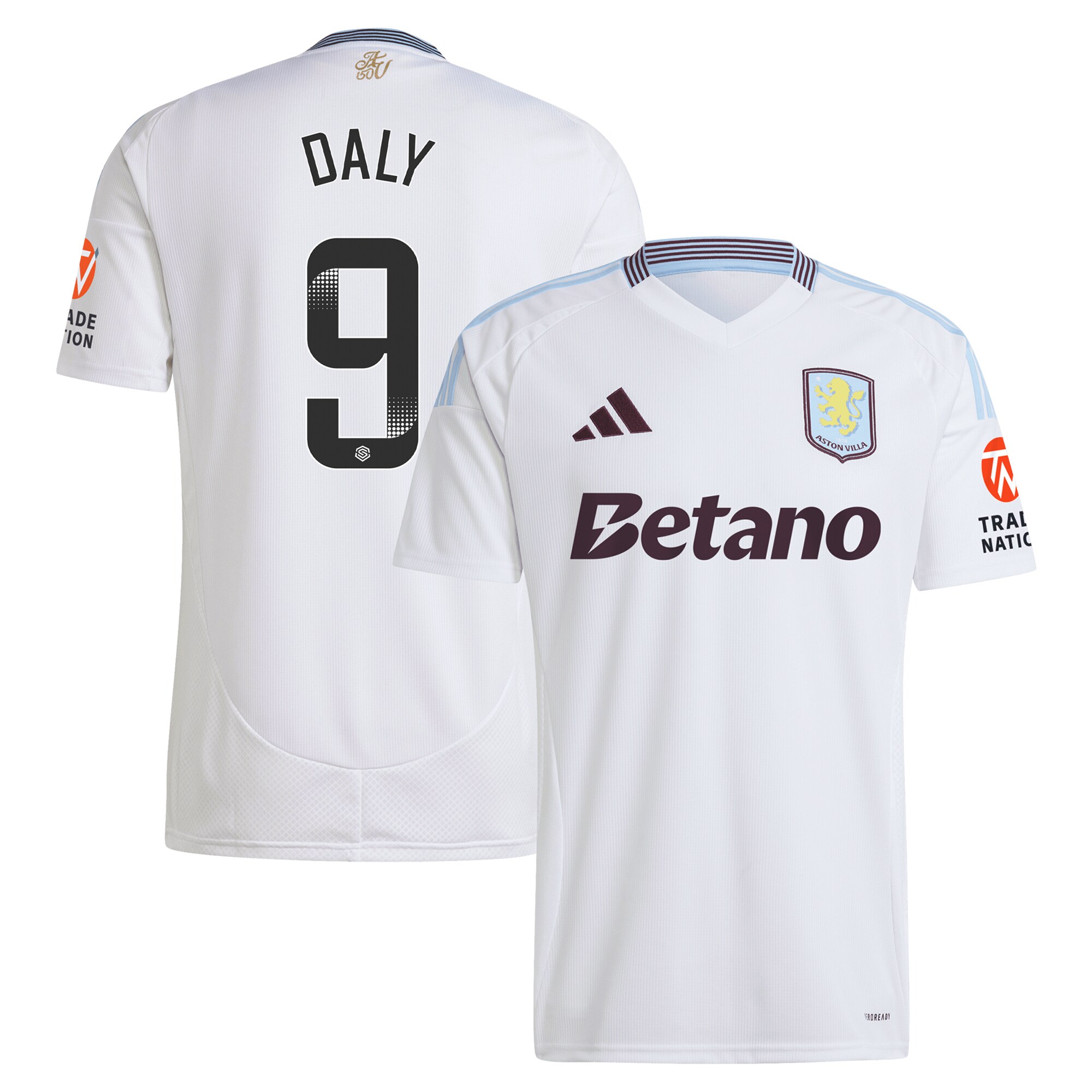 aston villa wsl adidas away shirt 2024-25 with daly 9 printing Collection | Aston Villa Shop Official Jerseys