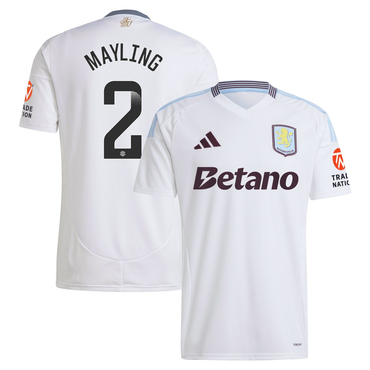 aston villa wsl adidas away shirt 2024-25 with mayling 2 printing Collection | Aston Villa Shop Official Jerseys