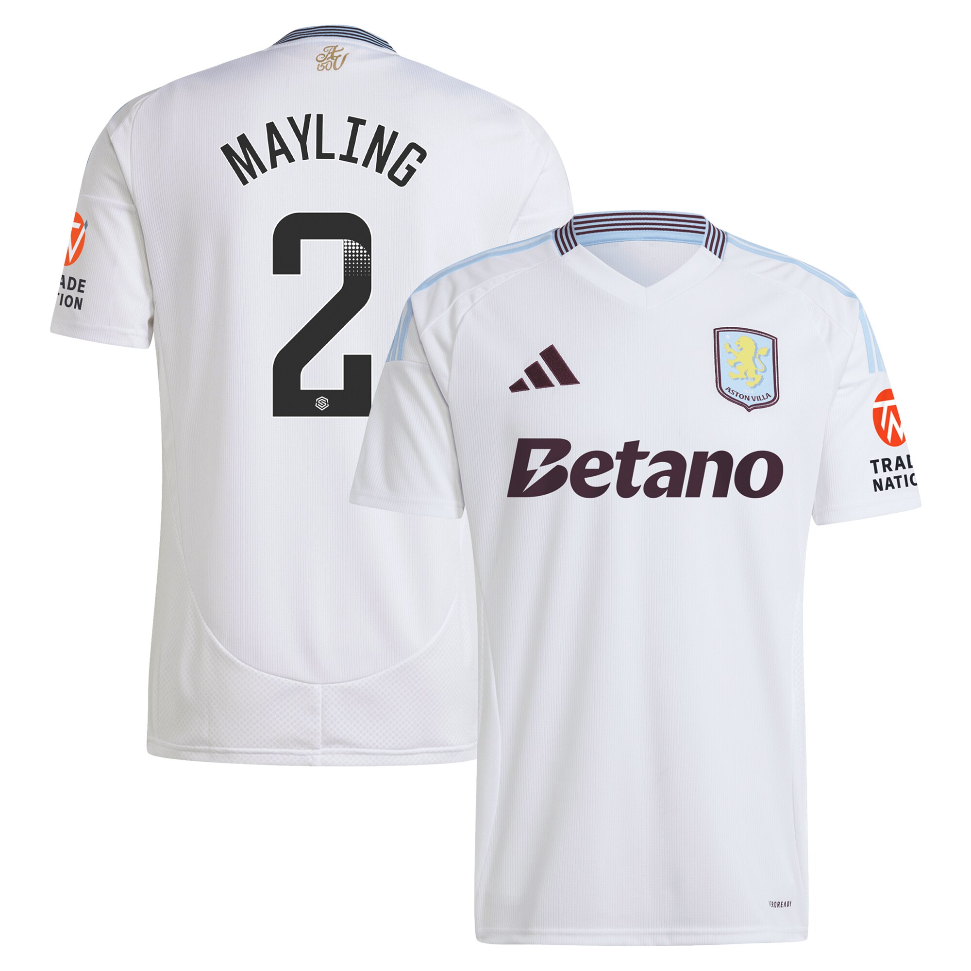 aston villa wsl adidas away shirt 2024-25 with mayling 2 printing Collection | Aston Villa Shop Official Jerseys