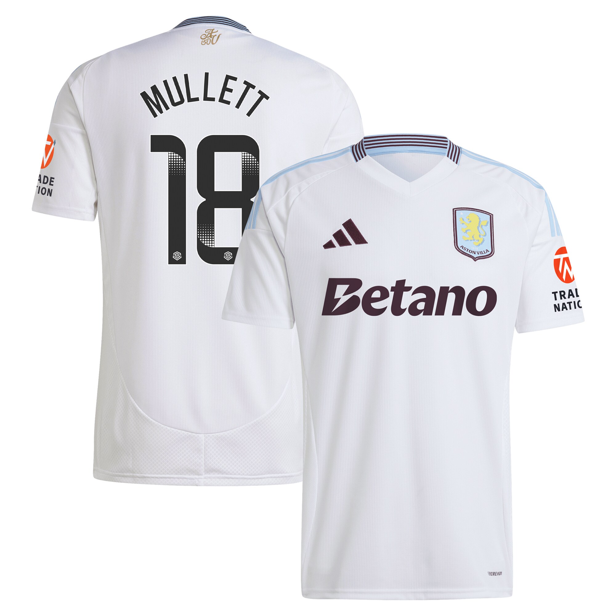 aston villa wsl adidas away shirt 2024-25 with mullett 18 printing Collection | Aston Villa Shop Official Jerseys