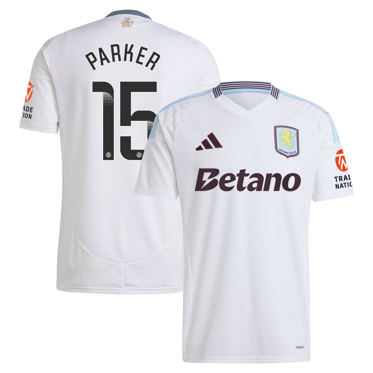 aston villa wsl adidas away shirt 2024-25 with parker 15 printing Collection | Aston Villa Shop Official Jerseys