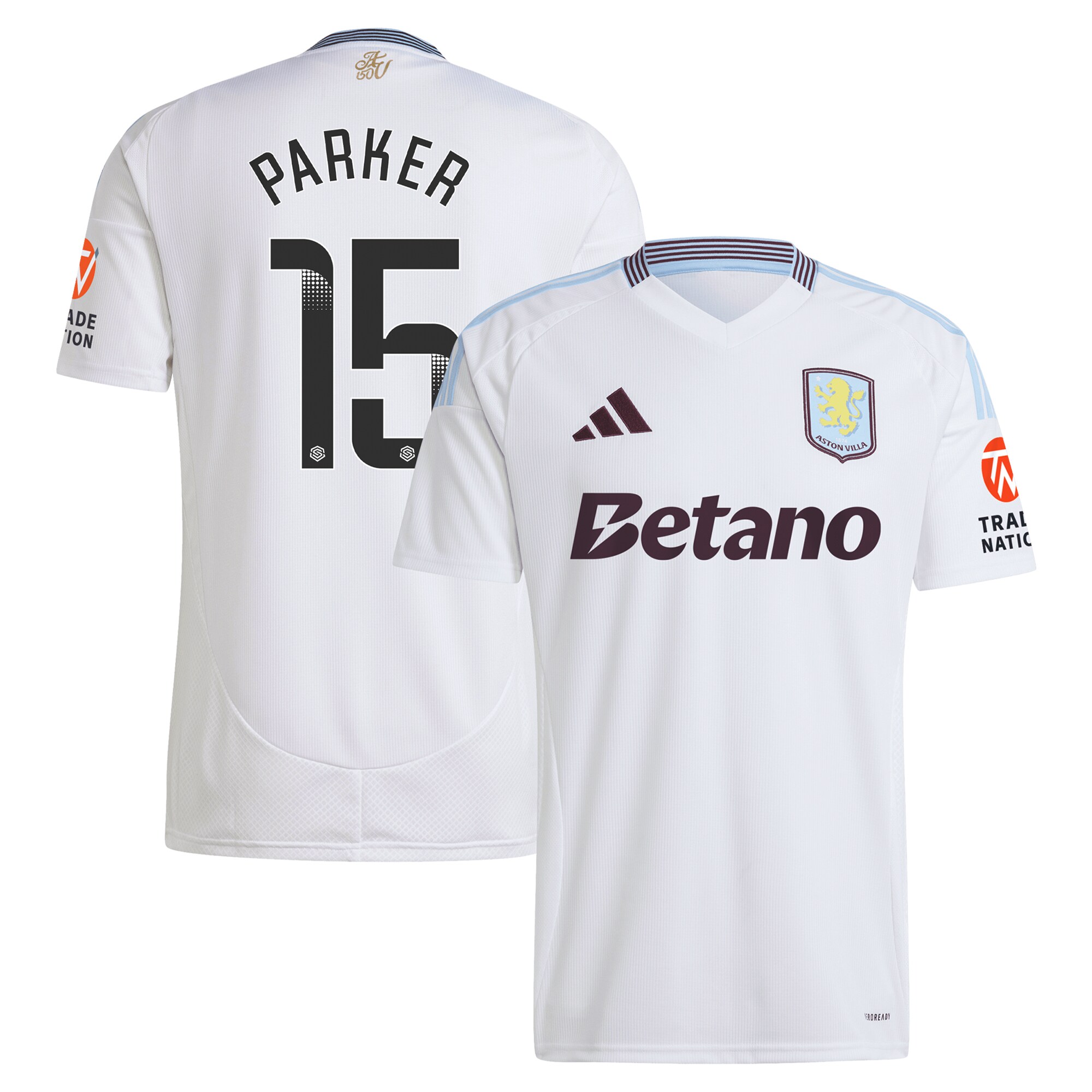 aston villa wsl adidas away shirt 2024-25 with parker 15 printing Collection | Aston Villa Shop Official Jerseys