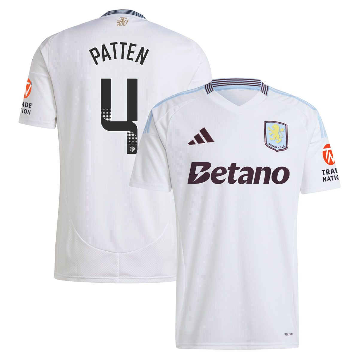 aston villa wsl adidas away shirt 2024-25 with patten 4 printing Collection | Aston Villa Shop Official Jerseys