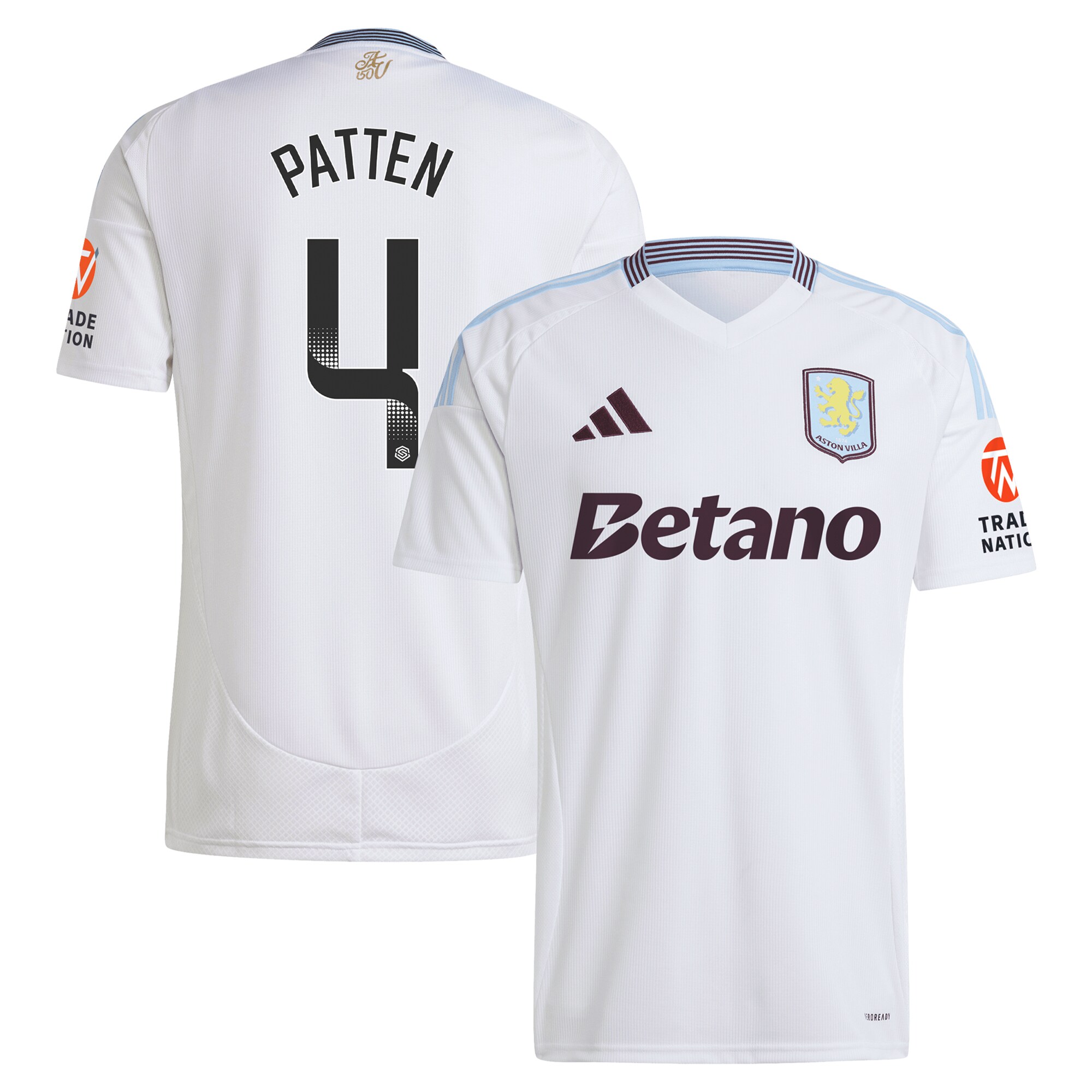 aston villa wsl adidas away shirt 2024-25 with patten 4 printing Collection | Aston Villa Shop Official Jerseys