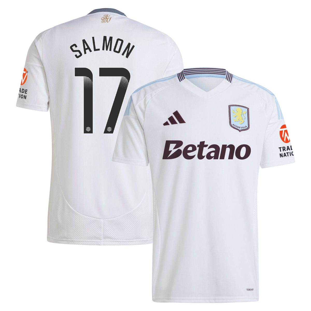 aston villa wsl adidas away shirt 2024-25 with salmon 17 printing Collection | Aston Villa Shop Official Jerseys
