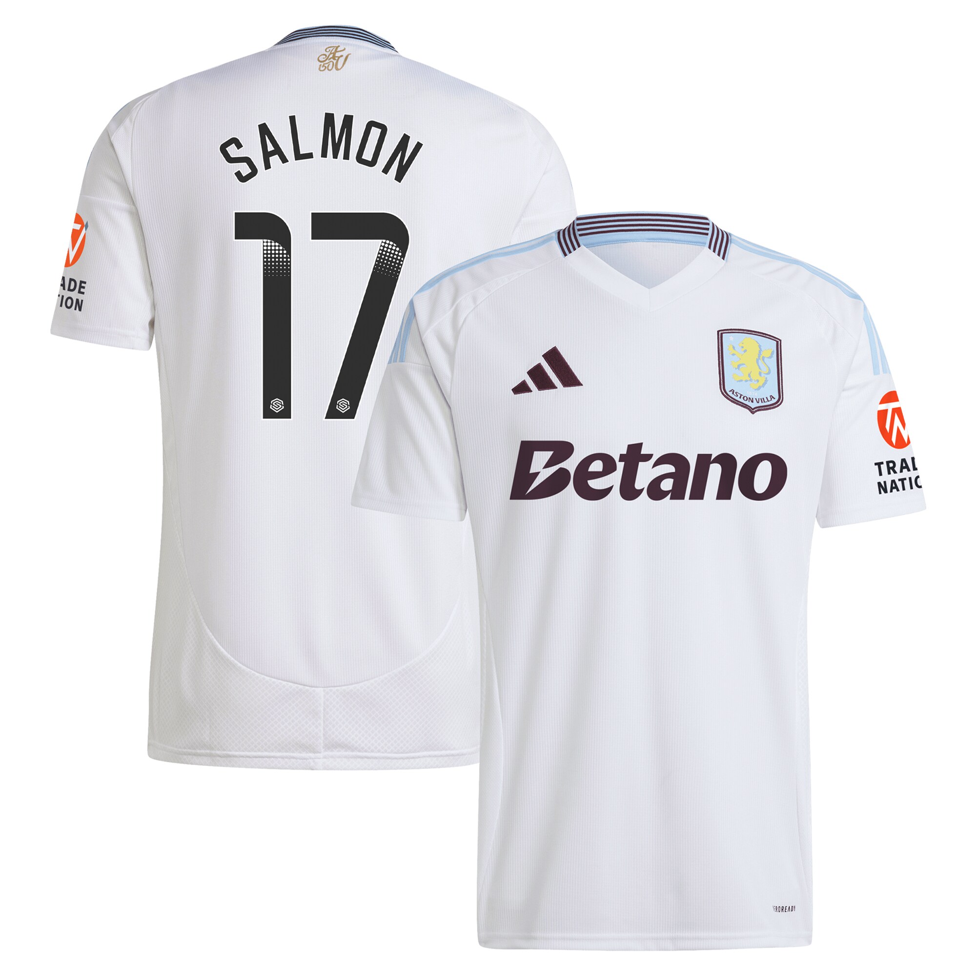 aston villa wsl adidas away shirt 2024-25 with salmon 17 printing Collection | Aston Villa Shop Official Jerseys
