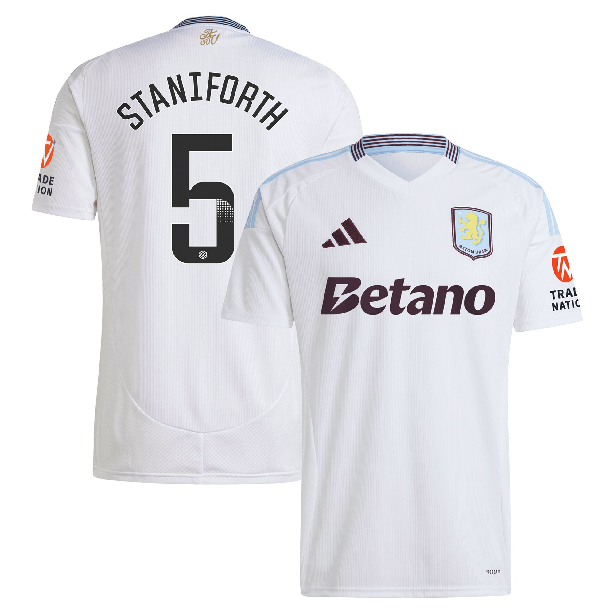 aston villa wsl adidas away shirt 2024-25 with staniforth 5 printing Collection | Aston Villa Shop Official Jerseys