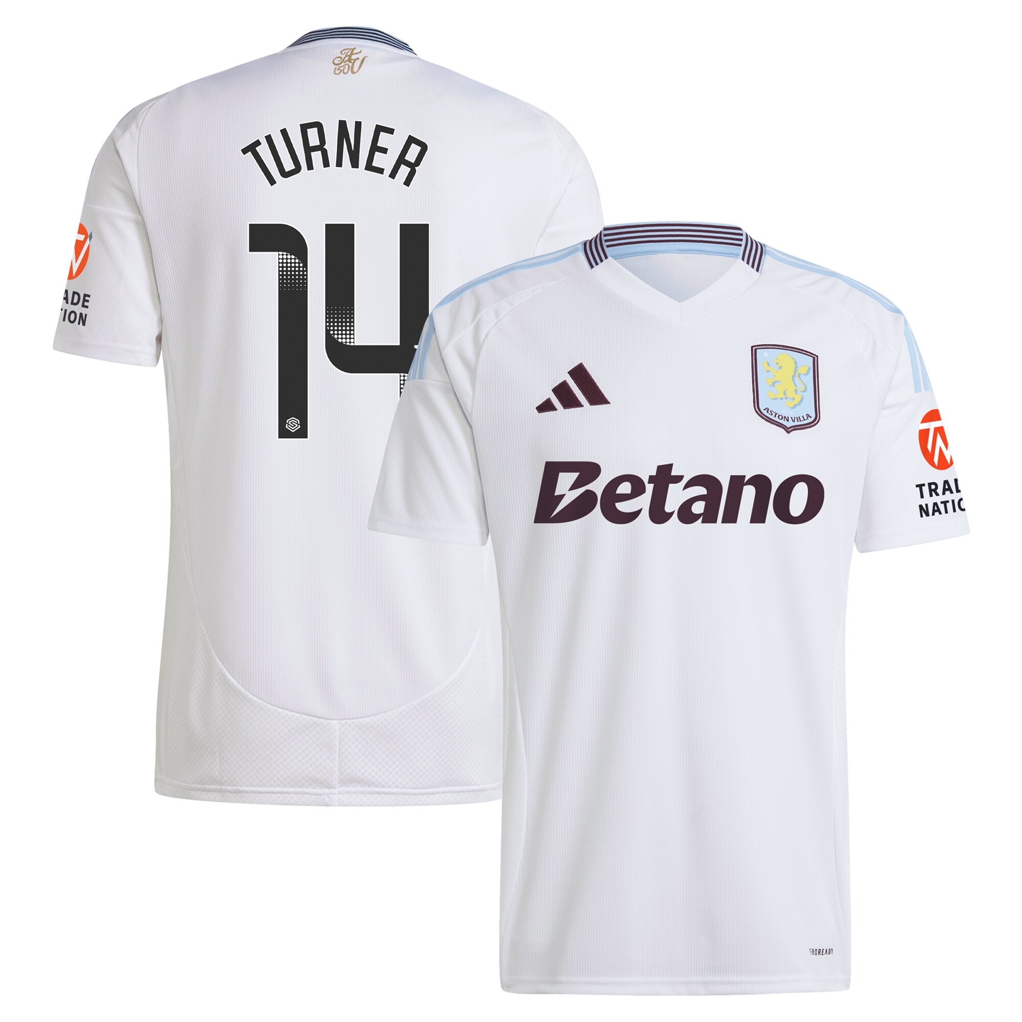 aston villa wsl adidas away shirt 2024-25 with turner 14 printing Collection | Aston Villa Shop Official Jerseys