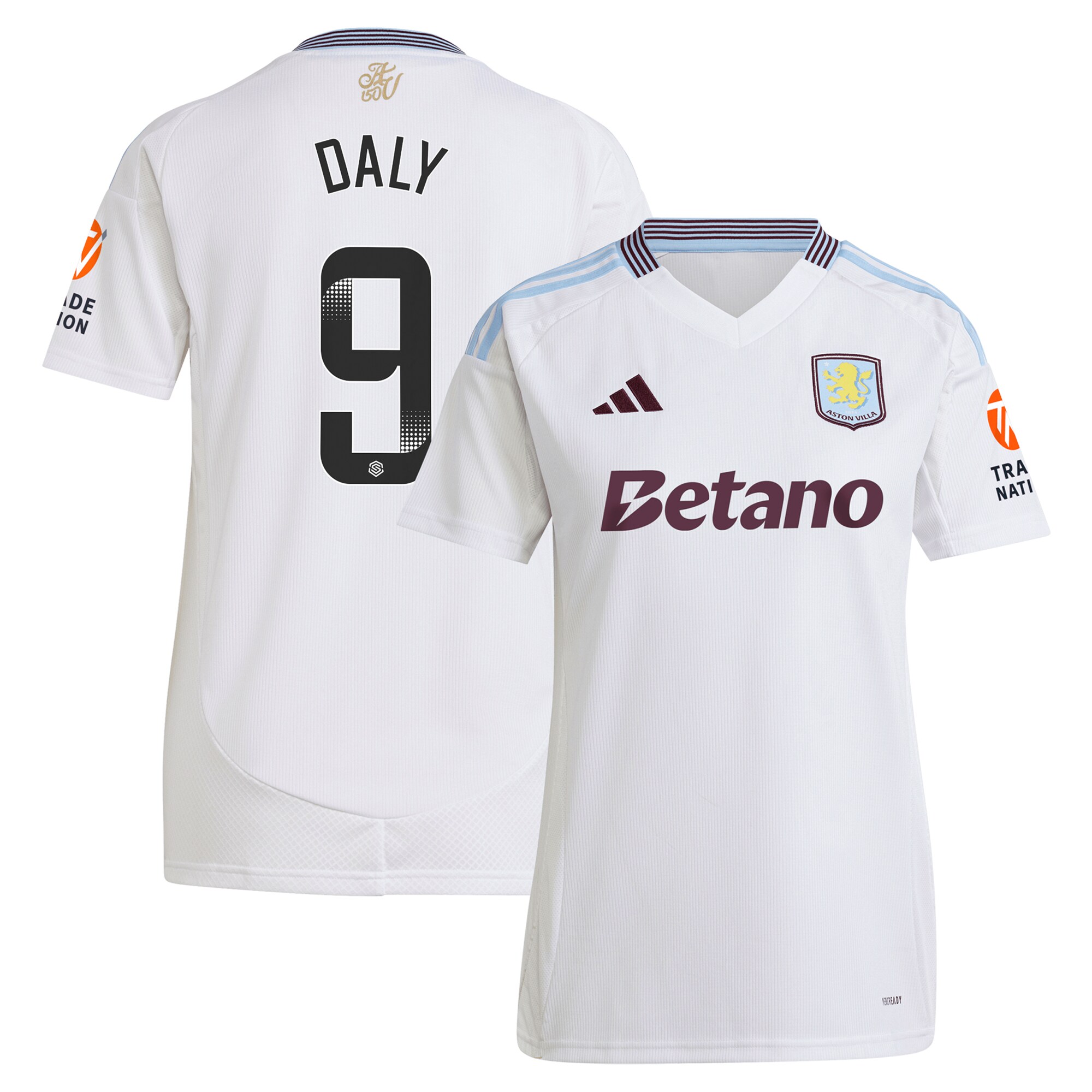 aston villa wsl adidas away shirt 2024-25 – womens with daly 9 printing Collection | Aston Villa Shop Official Jerseys