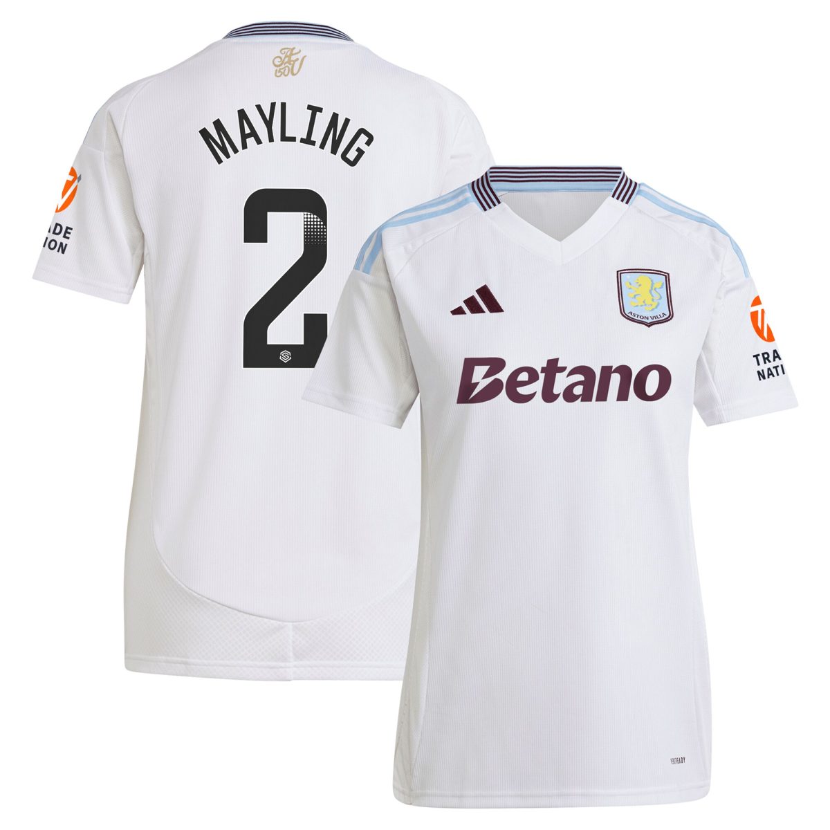 aston villa wsl adidas away shirt 2024-25 – womens with mayling 2 printing Collection | Aston Villa Shop Official Jerseys
