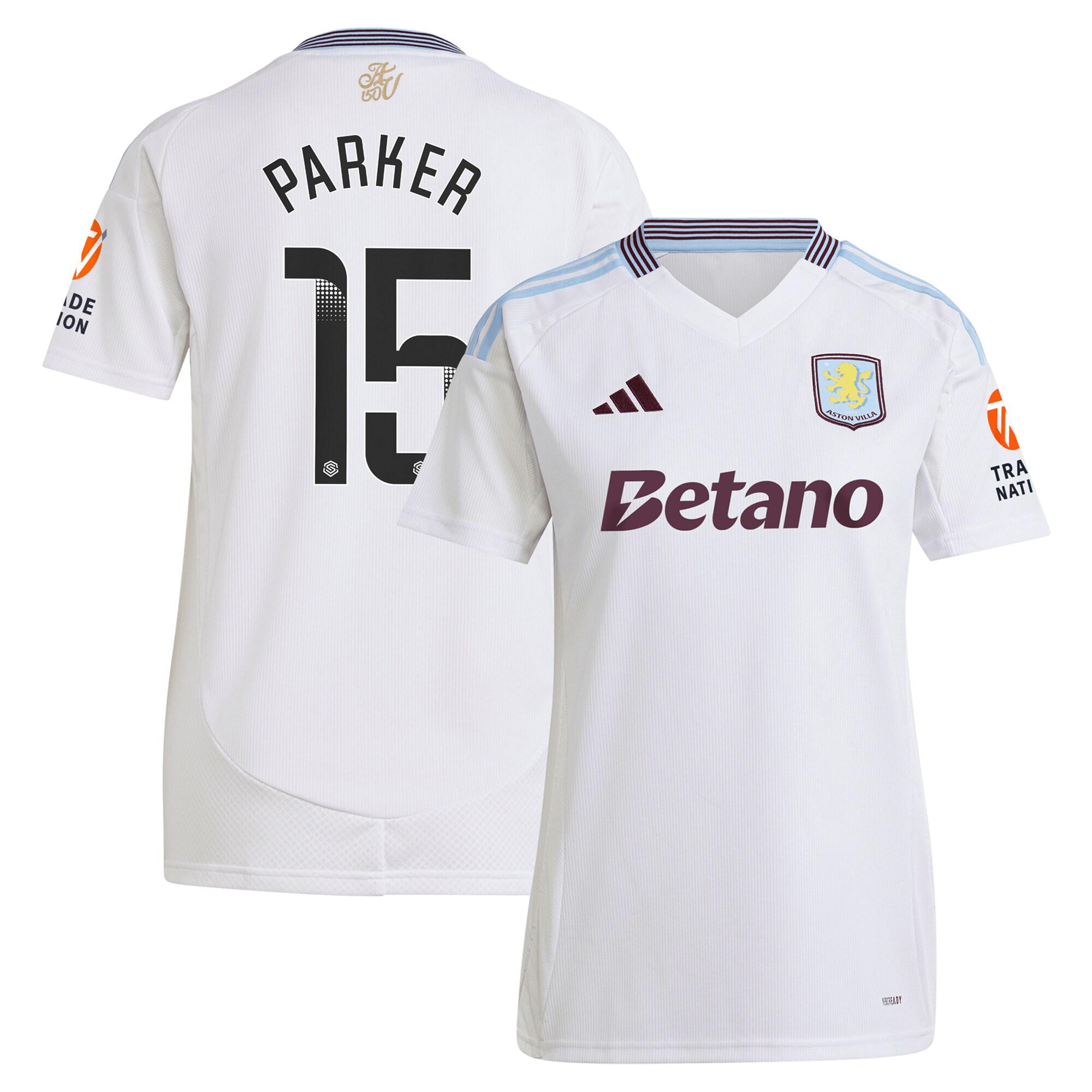 aston villa wsl adidas away shirt 2024-25 – womens with parker 15 printing Collection | Aston Villa Shop Official Jerseys
