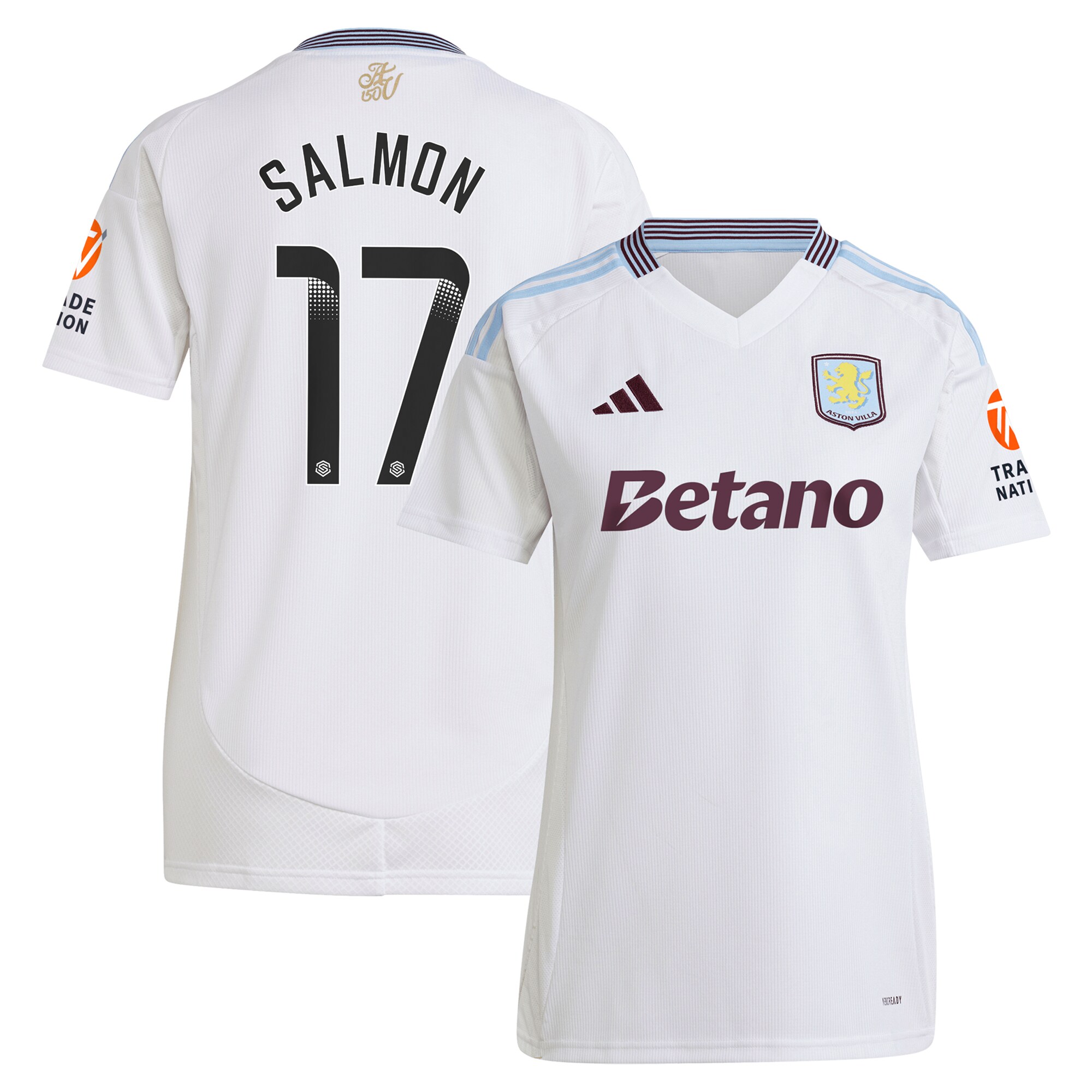 aston villa wsl adidas away shirt 2024-25 – womens with salmon 17 printing Collection | Aston Villa Shop Official Jerseys