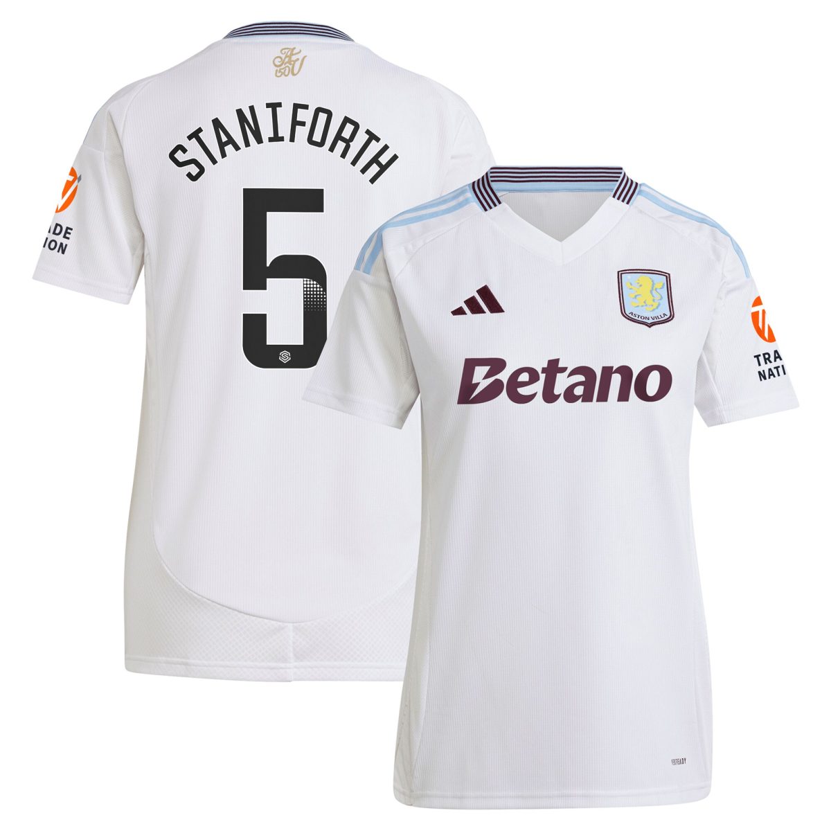 aston villa wsl adidas away shirt 2024-25 – womens with staniforth 5 printing Collection | Aston Villa Shop Official Jerseys