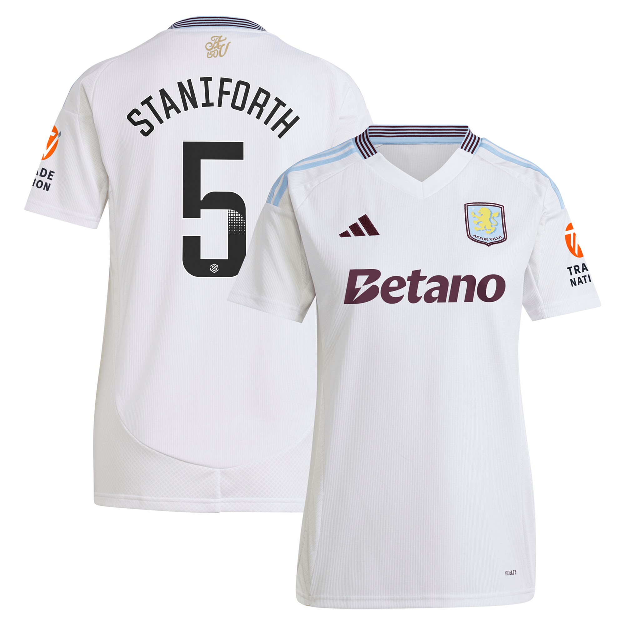 aston villa wsl adidas away shirt 2024-25 – womens with staniforth 5 printing Collection | Aston Villa Shop Official Jerseys