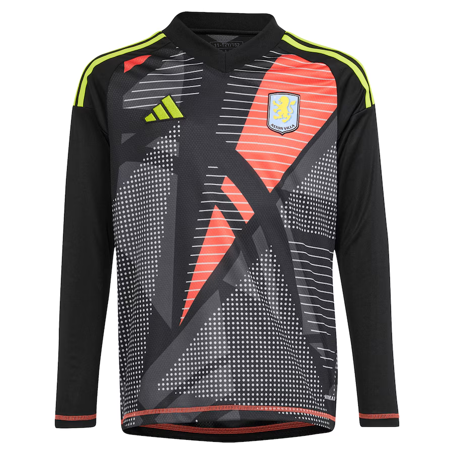 aston villa wsl adidas goalkeeper shirt 2024-25 – long sleeve – kids with d8217angelo 1 printing Collection | Aston Villa Shop Official Jerseys