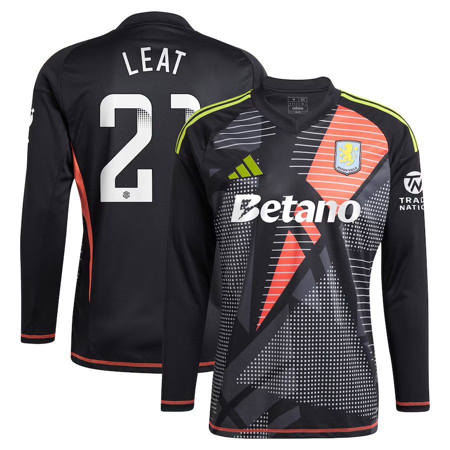 aston villa wsl adidas goalkeeper shirt 2024-25 – long sleeve with leat 21 printing – 202030947 Collection | Aston Villa Shop Official Jerseys