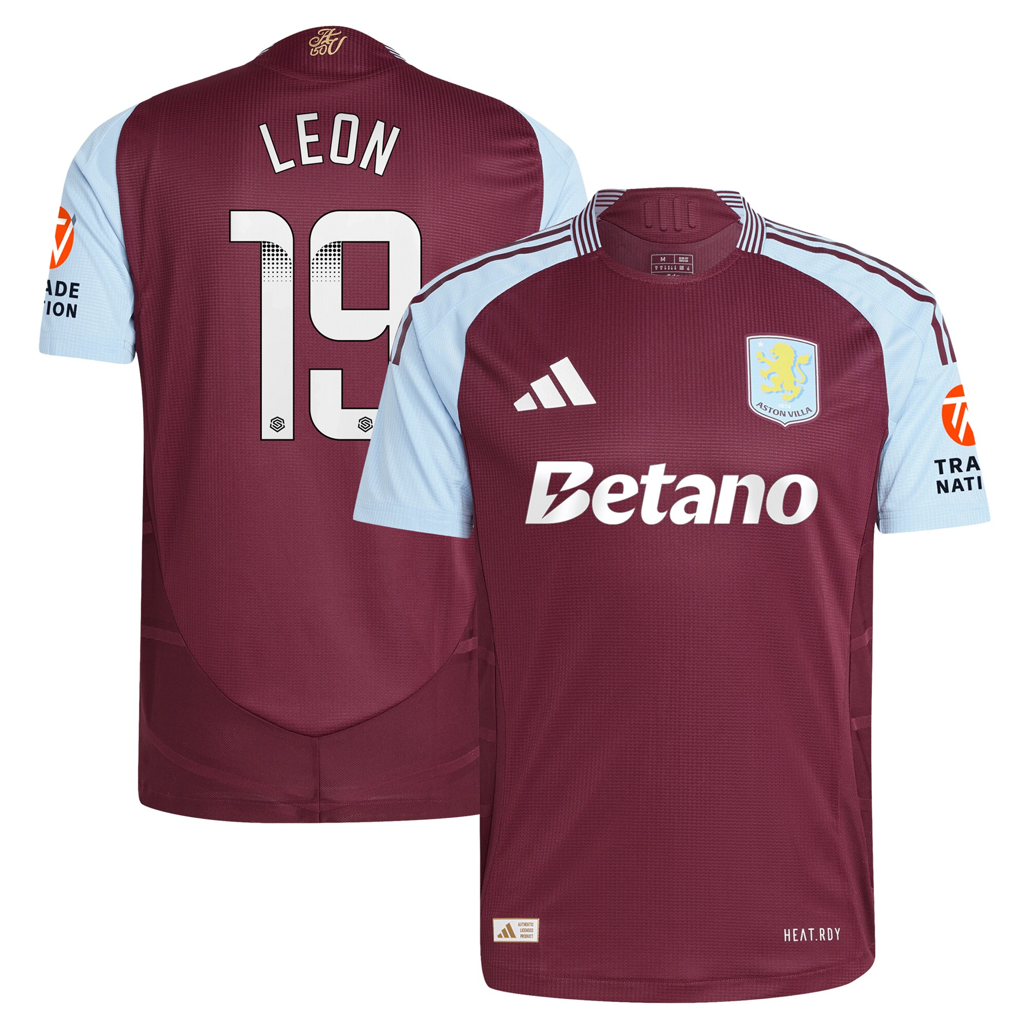 aston villa wsl adidas home authentic shirt 2024-25 with leon 19 printing Collection | Aston Villa Shop Official Jerseys
