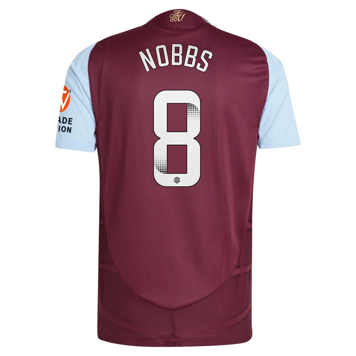 aston villa wsl adidas home authentic shirt 2024-25 with nobbs 8 printing Collection | Aston Villa Shop Official Jerseys