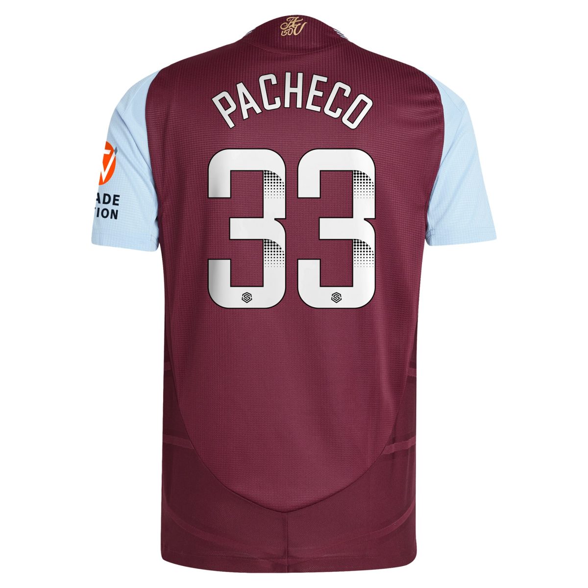 aston villa wsl adidas home authentic shirt 2024-25 with pacheco 33 printing Collection | Aston Villa Shop Official Jerseys