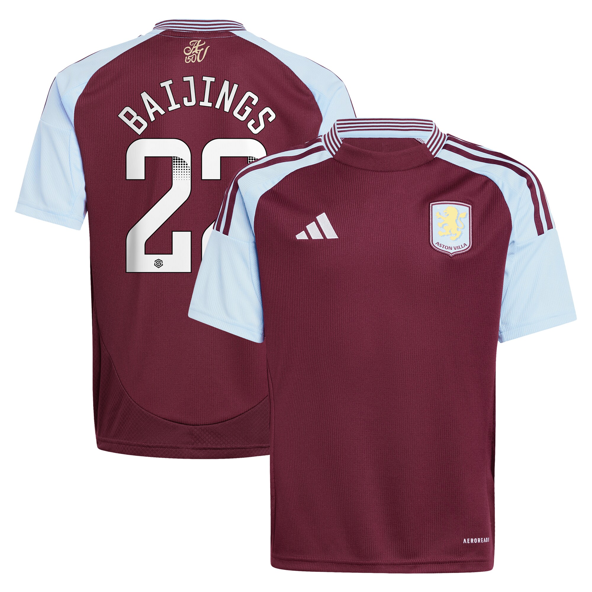 aston villa wsl adidas home shirt 2024-25 – kids with baijings 22 printing Collection | Aston Villa Shop Official Jerseys