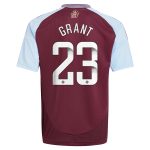 aston villa wsl adidas home shirt 2024-25 – kids with grant 23 printing Collection | Aston Villa Shop Official Jerseys
