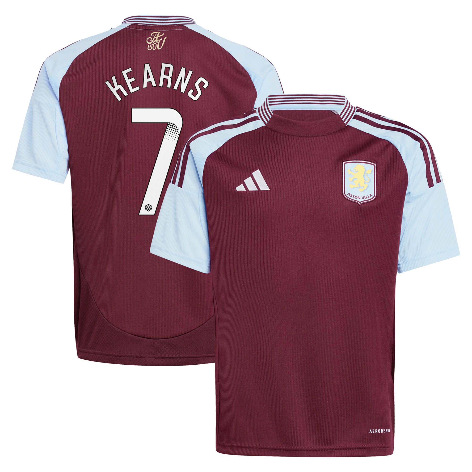 aston villa wsl adidas home shirt 2024-25 – kids with kearns 7 printing Collection | Aston Villa Shop Official Jerseys