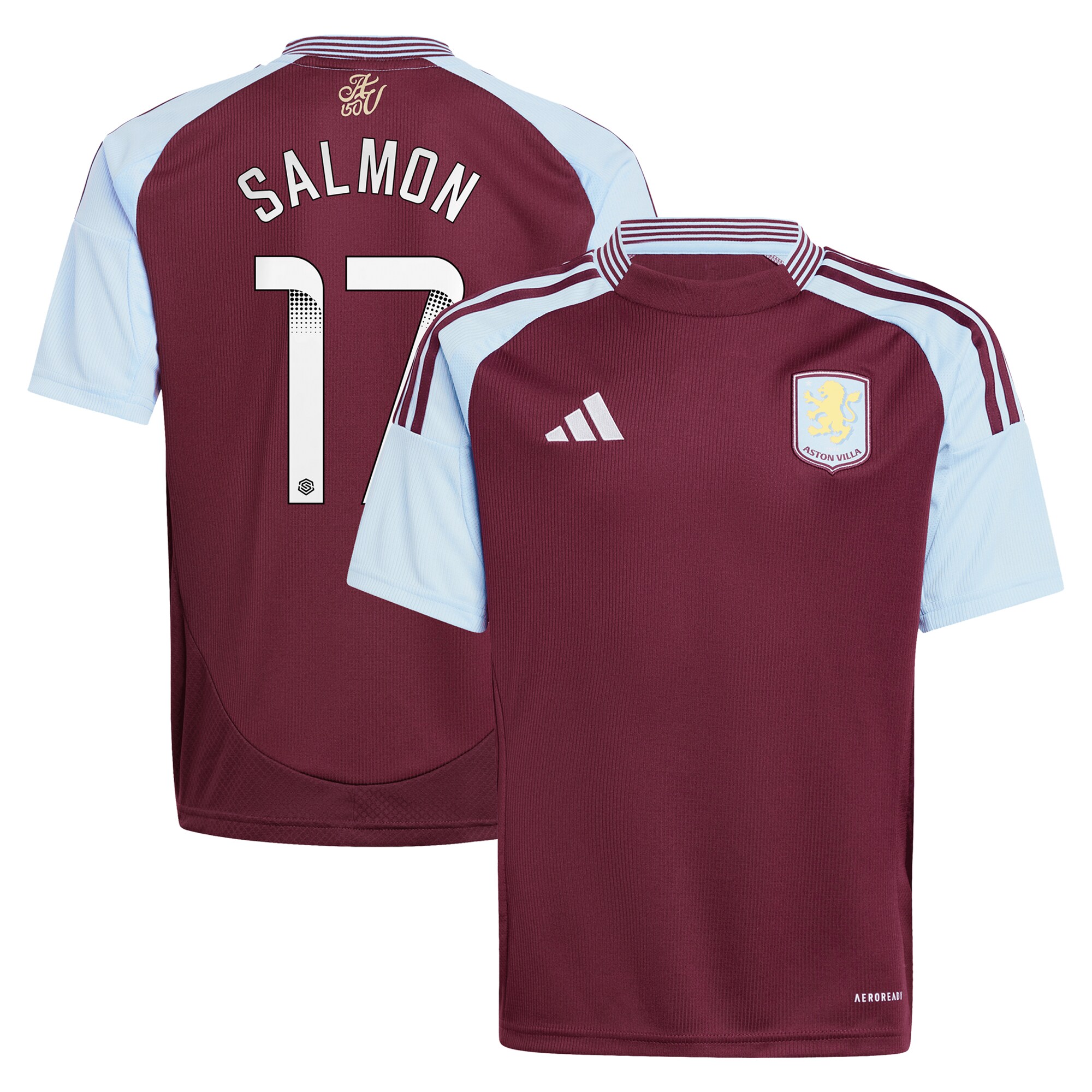 aston villa wsl adidas home shirt 2024-25 – kids with salmon 17 printing Collection | Aston Villa Shop Official Jerseys