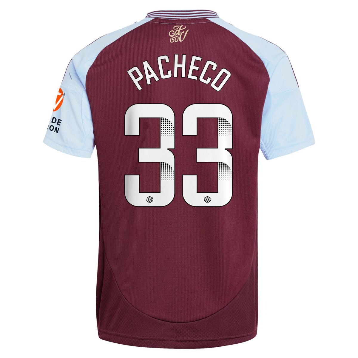 aston villa wsl adidas home shirt 2024-25 with pacheco 33 printing Collection | Aston Villa Shop Official Jerseys
