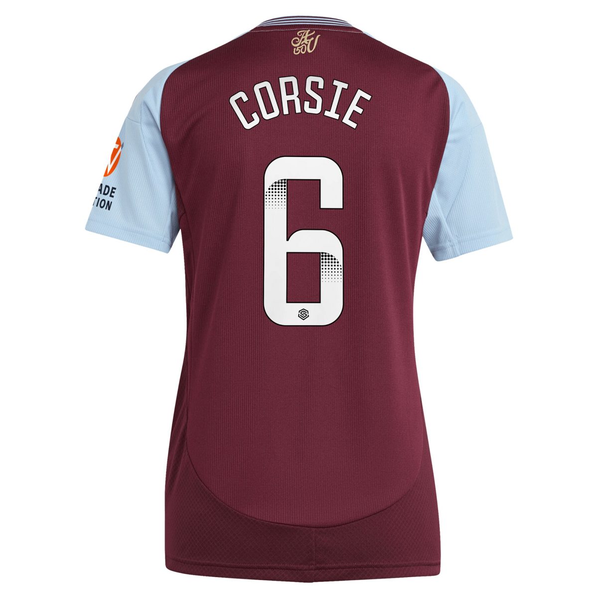 aston villa wsl adidas home shirt 2024-25 – womens with corsie 6 printing Collection | Aston Villa Shop Official Jerseys
