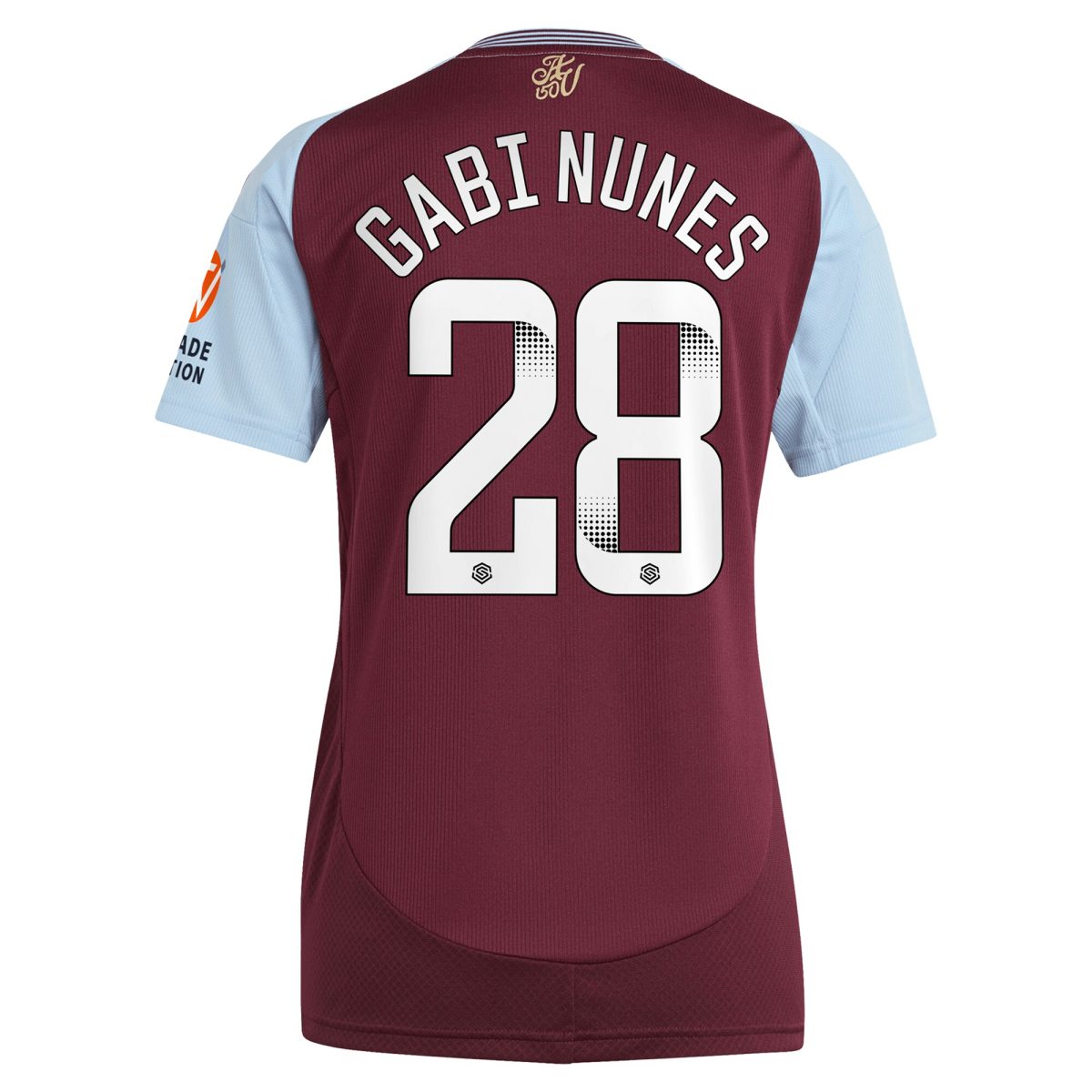 aston villa wsl adidas home shirt 2024-25 – womens with gabi nunes 28 printing Collection | Aston Villa Shop Official Jerseys
