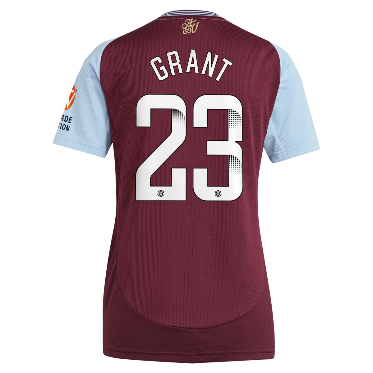 aston villa wsl adidas home shirt 2024-25 – womens with grant 23 printing Collection | Aston Villa Shop Official Jerseys