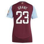 aston villa wsl adidas home shirt 2024-25 – womens with grant 23 printing Collection | Aston Villa Shop Official Jerseys