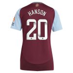 aston villa wsl adidas home shirt 2024-25 – womens with hanson 20 printing Collection | Aston Villa Shop Official Jerseys