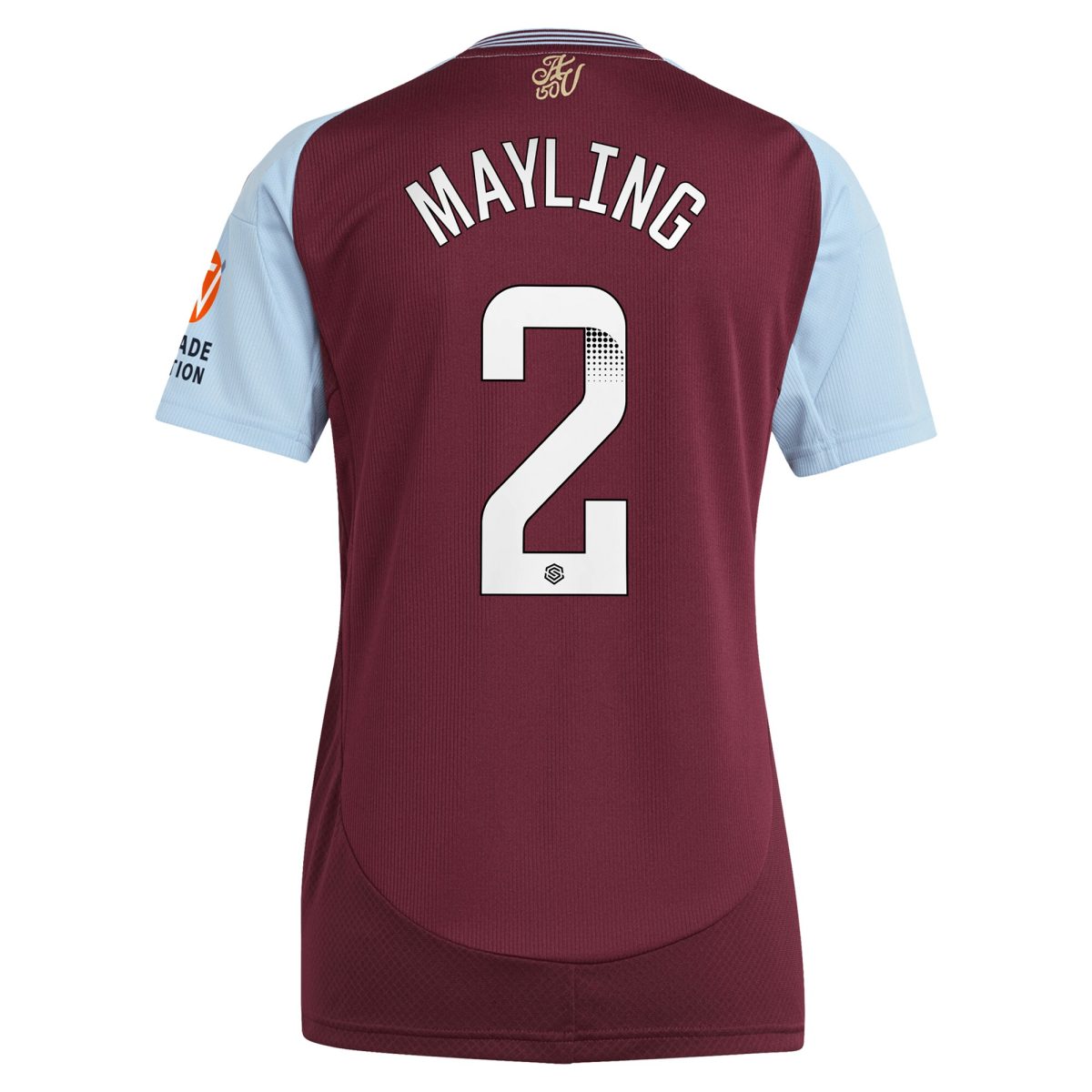 aston villa wsl adidas home shirt 2024-25 – womens with mayling 2 printing Collection | Aston Villa Shop Official Jerseys