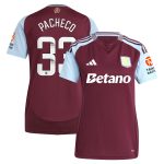 aston villa wsl adidas home shirt 2024-25 – womens with pacheco 33 printing Collection | Aston Villa Shop Official Jerseys
