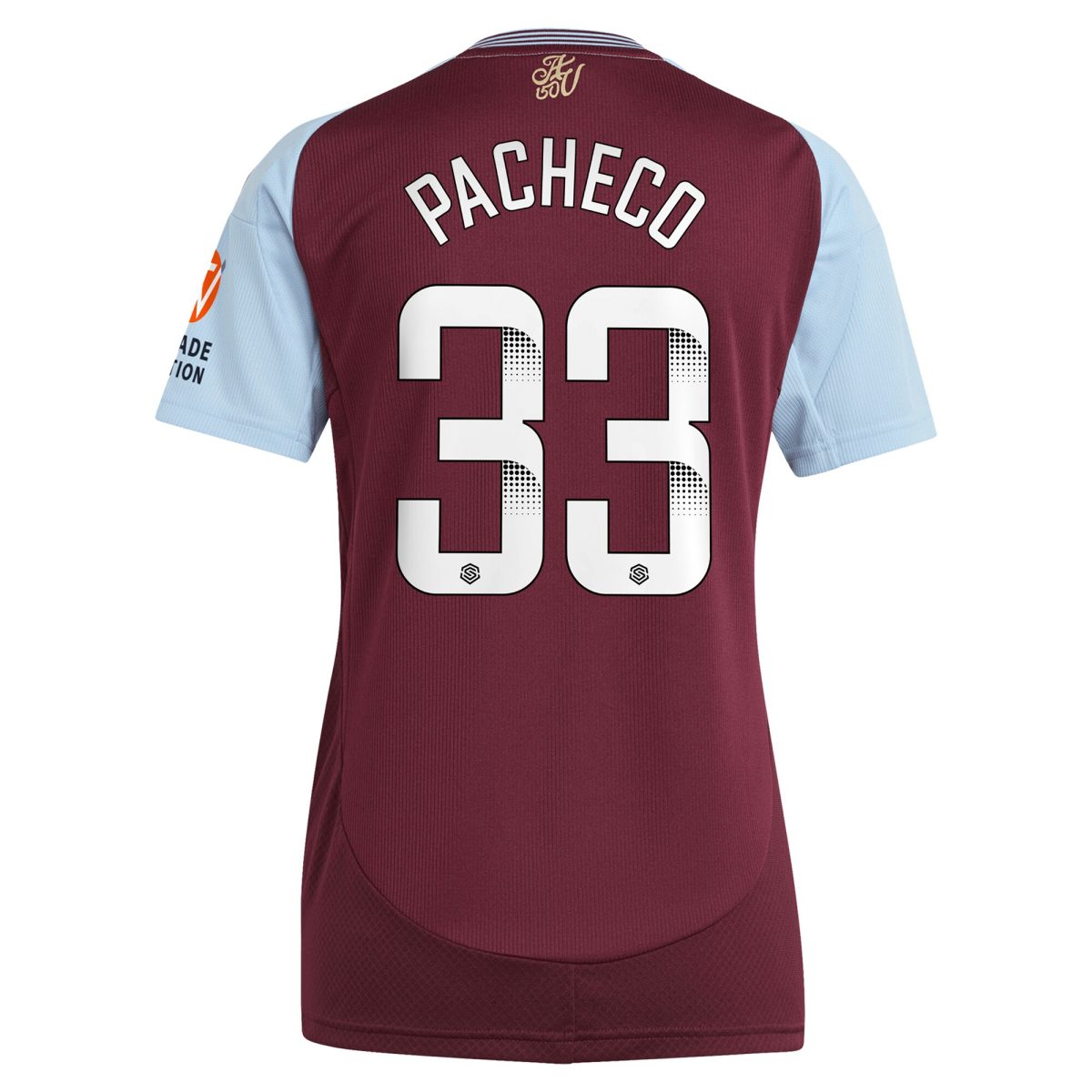 aston villa wsl adidas home shirt 2024-25 – womens with pacheco 33 printing Collection | Aston Villa Shop Official Jerseys