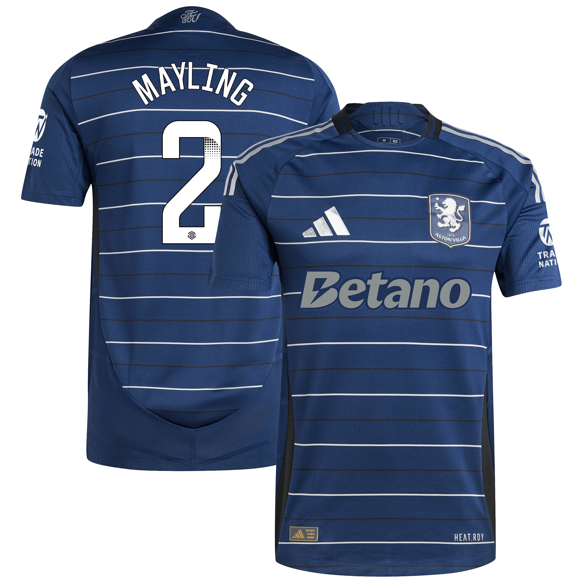 aston villa wsl adidas third authentic shirt 2024-25 with mayling 2 printing Collection | Aston Villa Shop Official Jerseys