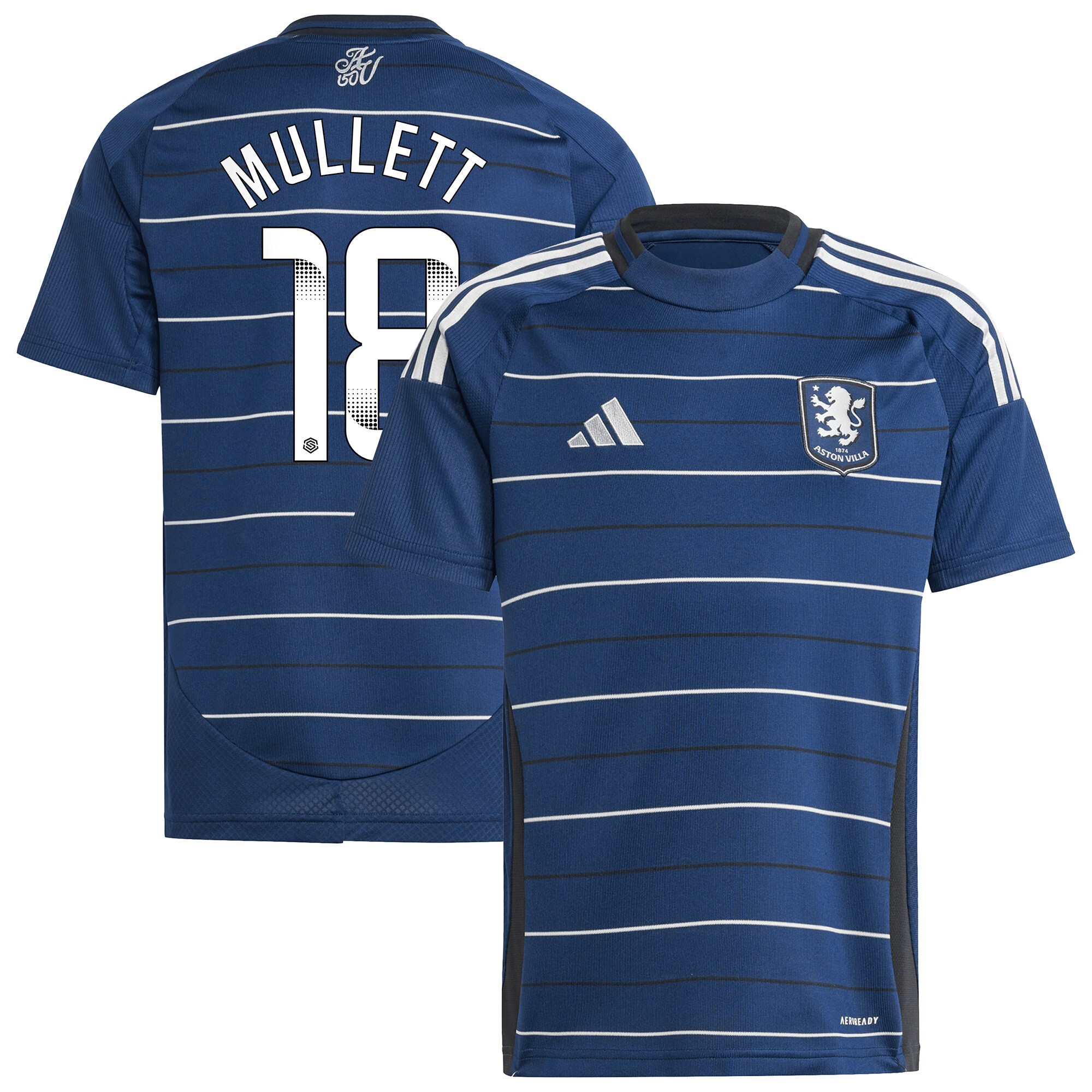 aston villa wsl adidas third shirt 2024-25 – kids with mullett 18 printing Collection | Aston Villa Shop Official Jerseys