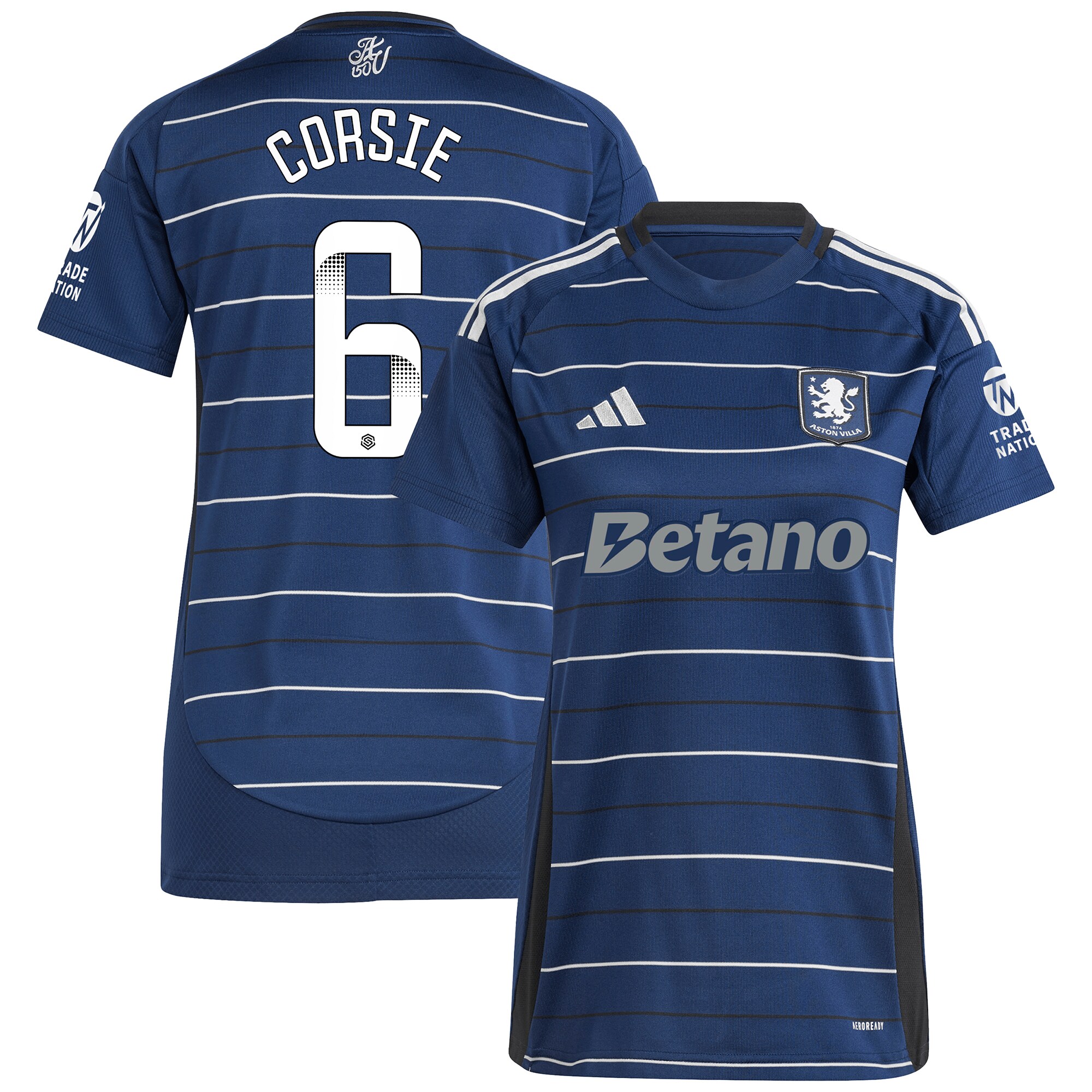 aston villa wsl adidas third shirt 2024-25 – womens with corsie 6 printing Collection | Aston Villa Shop Official Jerseys