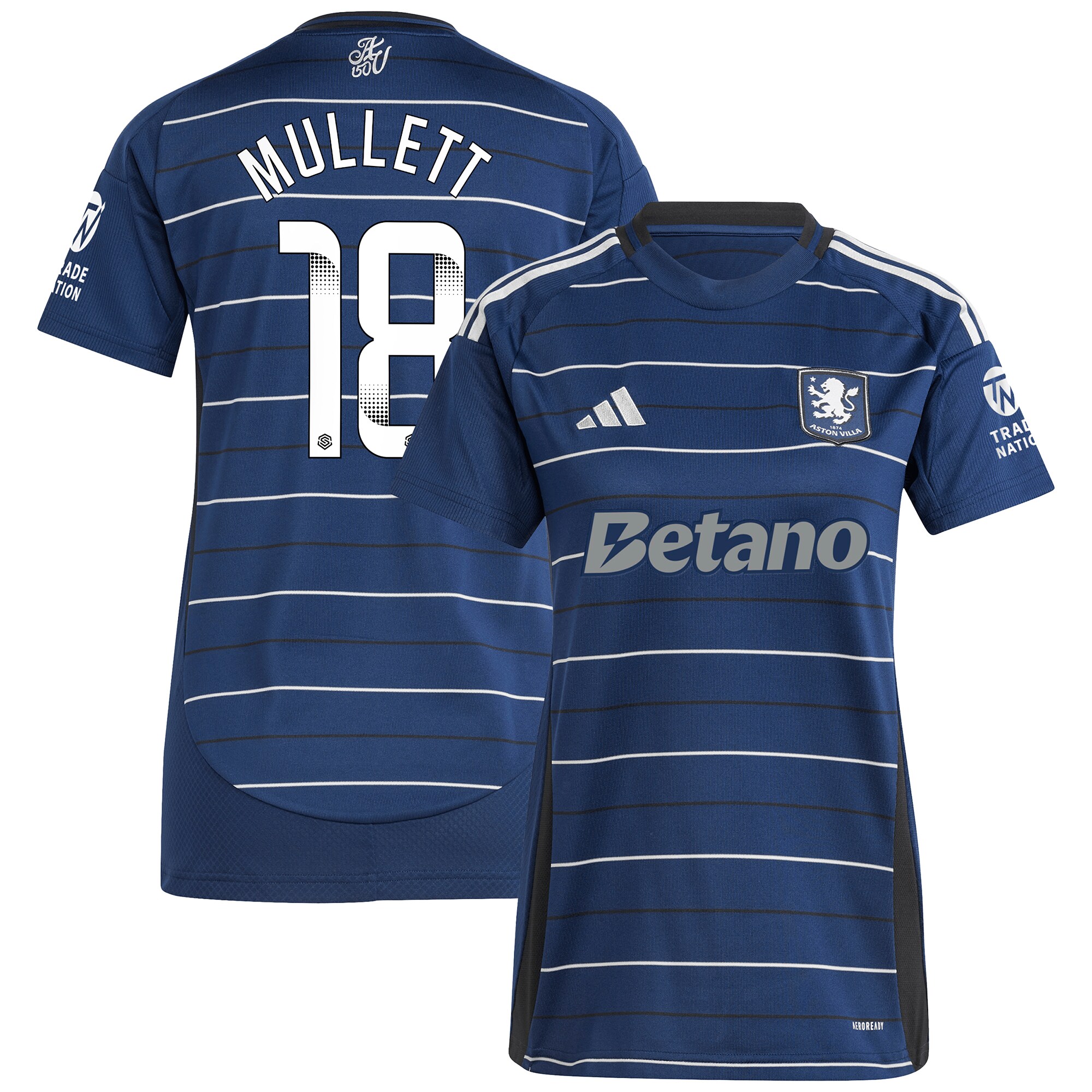 aston villa wsl adidas third shirt 2024-25 – womens with mullett 18 printing Collection | Aston Villa Shop Official Jerseys