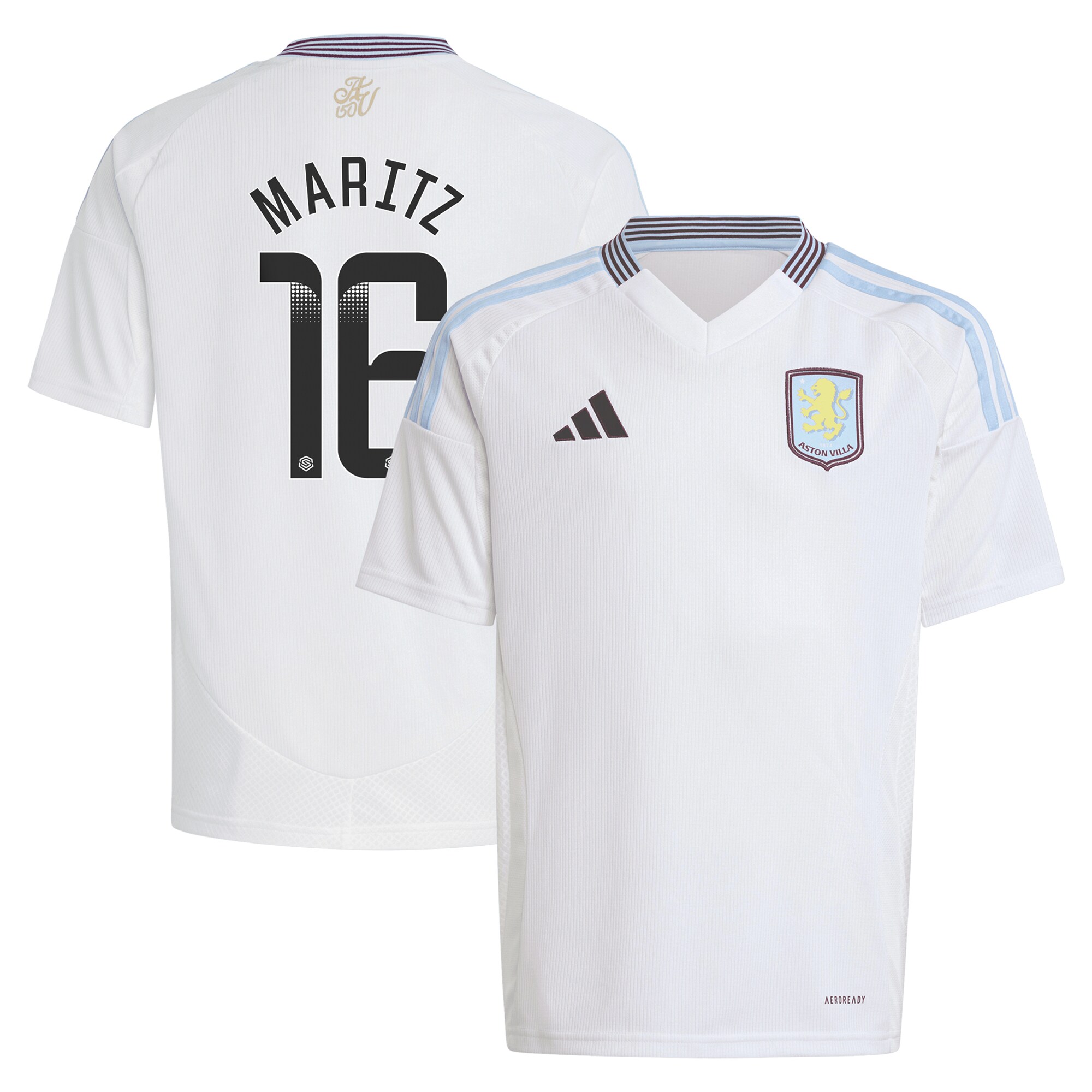 aston villa wsl away shirt 2024-25 – kids with maritz 16 printing Collection | Aston Villa Shop Official Jerseys