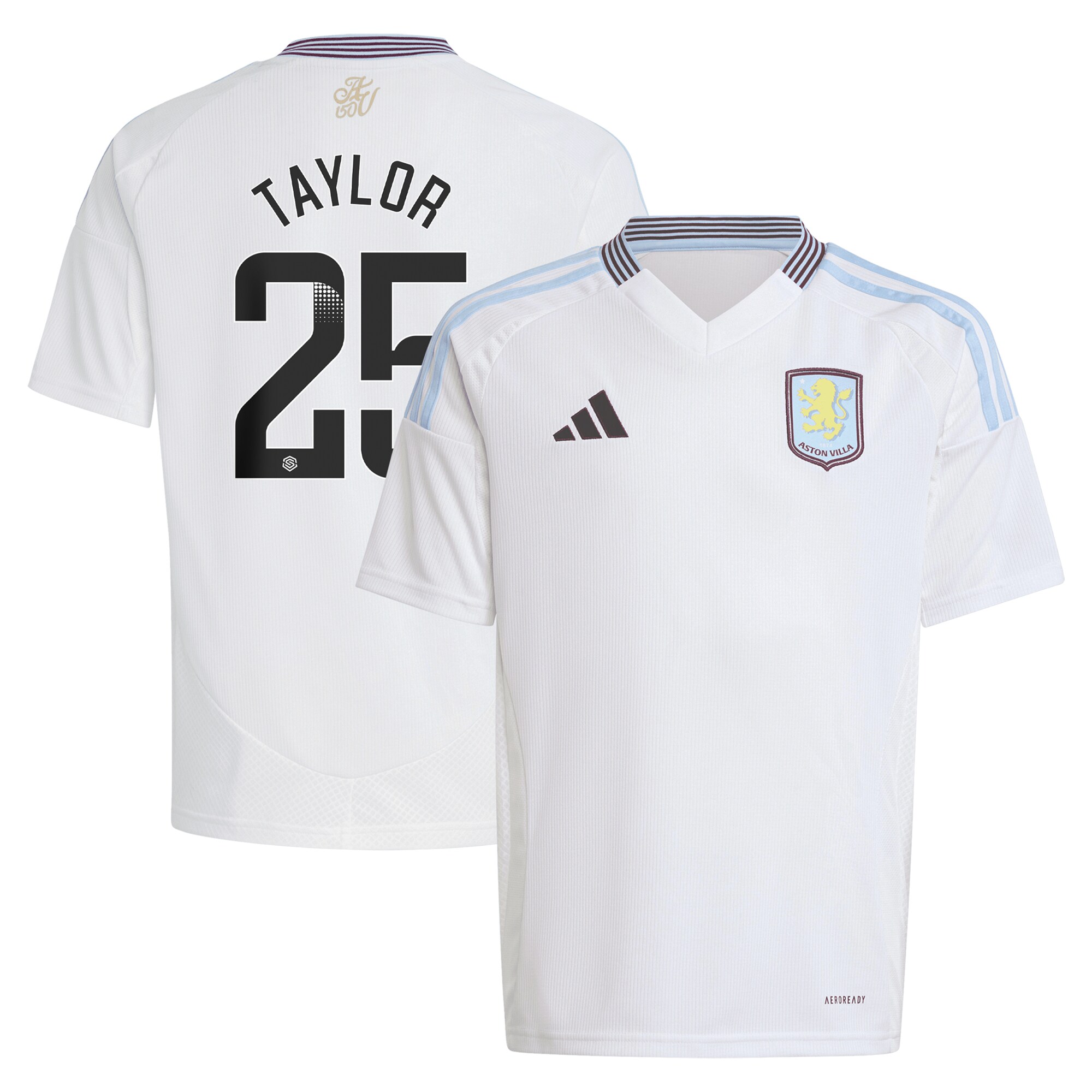 aston villa wsl away shirt 2024-25 – kids with taylor 25 printing Collection | Aston Villa Shop Official Jerseys