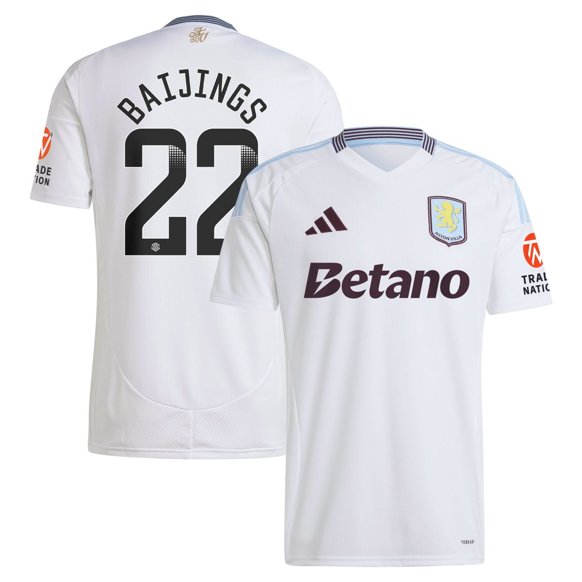 aston villa wsl away shirt 2024-25 with baijings 22 printing Collection | Aston Villa Shop Official Jerseys